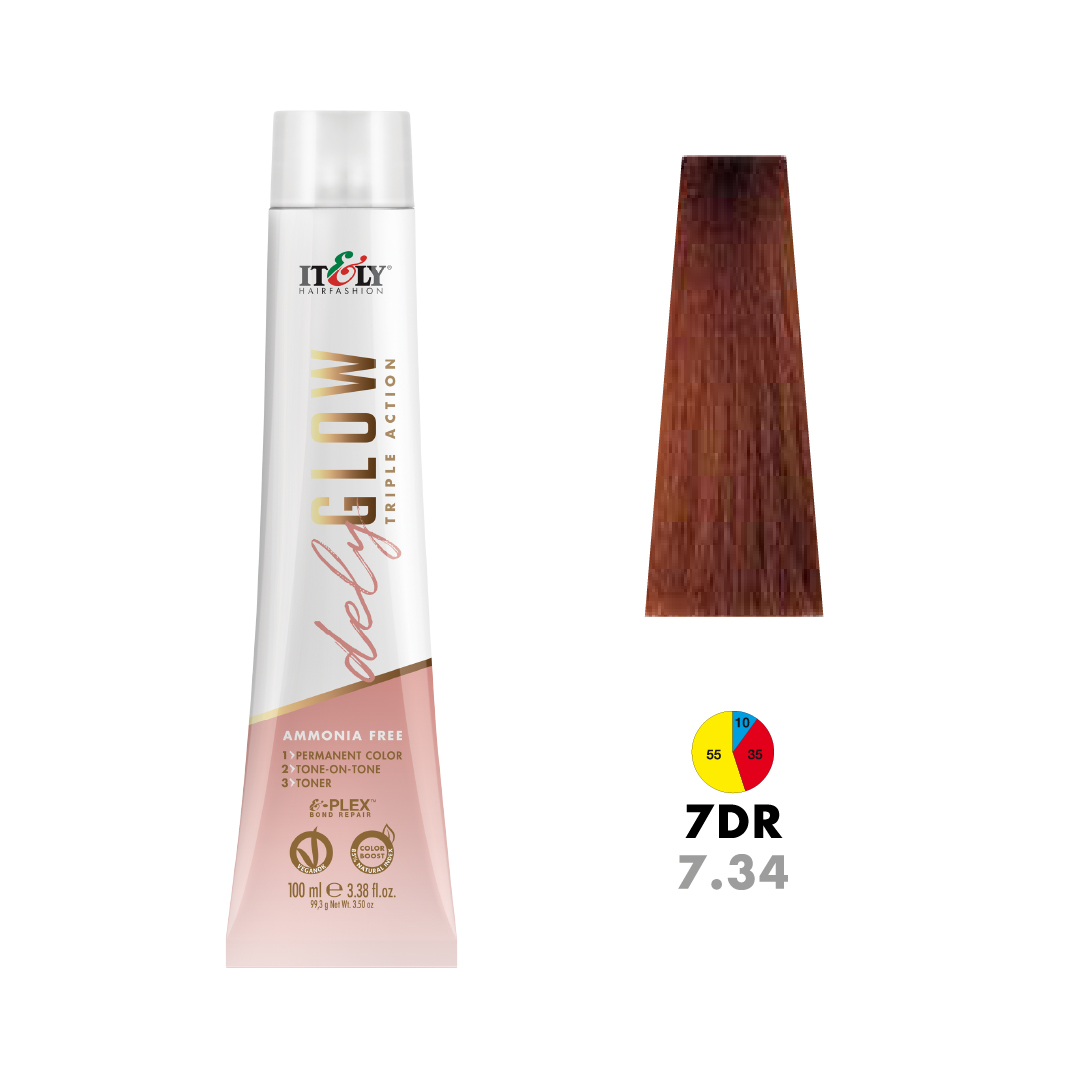7DR - 7.34 Medium Blond Golden Copper 100ml
