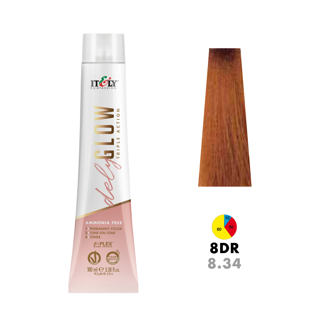 8DR - 8.34 Light Blond Golden Copper 100ml