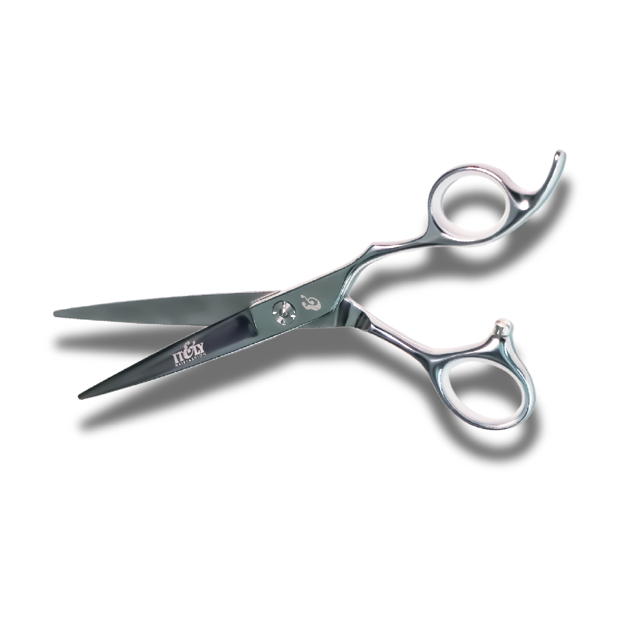 Itely - Stainless Steel Scissor Silver / Curved Handle 7.0